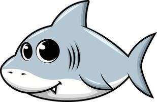 schattig baby haai illustratie vector