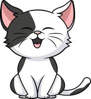 schattig kat glimlachen illustratie vector