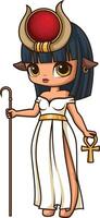 oude Egyptische god hathor illustratie vector