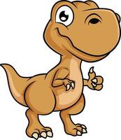 schattig t-rex dinosaurus illustratie vector