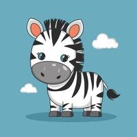 zebra zwart en wit illustratie vector