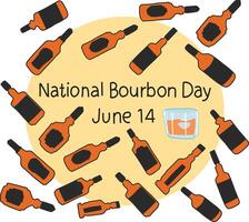 nationaal bourbon dag vector