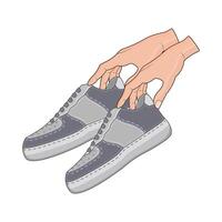 illustratie van schoenen vector