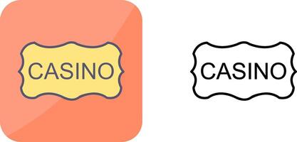 casino teken icoon ontwerp vector