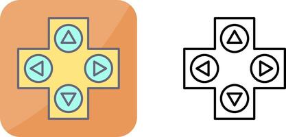 uniek gaming controle icoon ontwerp vector
