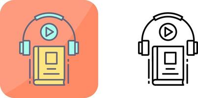 audio boek icoon ontwerp vector