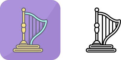 harp icoon ontwerp vector