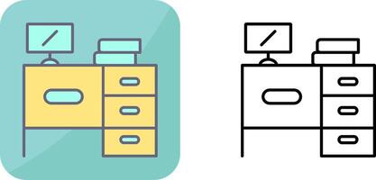 bureau pictogram ontwerp vector