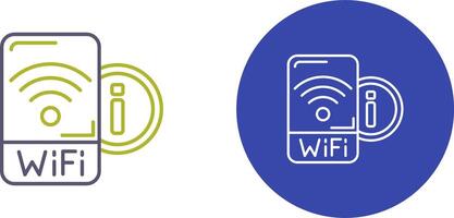 Wifi signaal icoon ontwerp vector