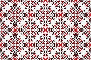 wijnoogst naadloos patroon met rood en wit kleur vector