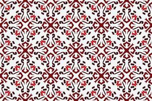 wijnoogst naadloos patroon met rood en wit kleur vector