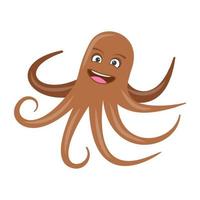 ondeugende octopusconcepten vector