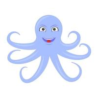 komische octopusconcepten vector