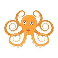 lachende octopusconcepten vector