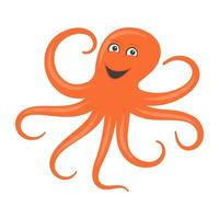 komische octopusconcepten vector