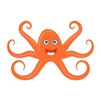 vrolijke octopusconcepten vector
