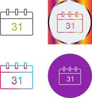 uniek kalender icoon ontwerp vector