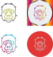 gorilla icoon ontwerp vector