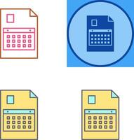 uniek inhoud planning icoon ontwerp vector