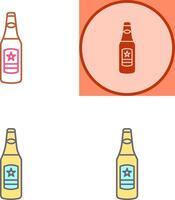 bier fles icoon ontwerp vector