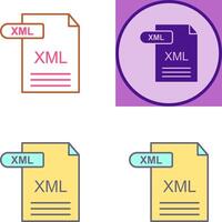 xml icoon ontwerp vector