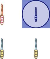 nagel het dossier icoon ontwerp vector