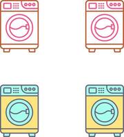 het wassen machine icoon ontwerp vector