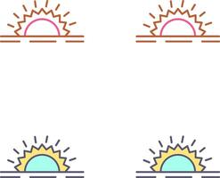 zonneschijn icoon ontwerp vector