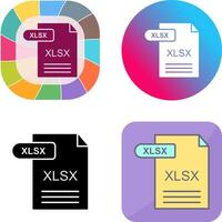 xlsx icoon ontwerp vector