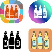 bier flessen icoon ontwerp vector