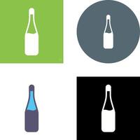 Champagne fles icoon ontwerp vector