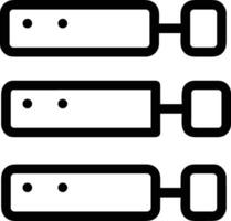 opslagruimte gegevens icoon symbool beeld voor databank illustratie vector