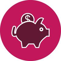 Vector Piggy Bank pictogram