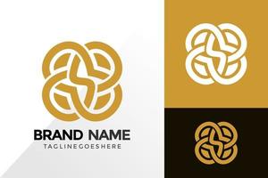 letter s bloemen ornament logo ontwerp, abstracte logo's ontwerpen concept voor sjabloon vector