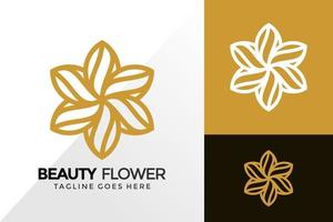 schoonheid bloem logo ontwerp, merk identiteit logo's ontwerpen vector illustratie sjabloon