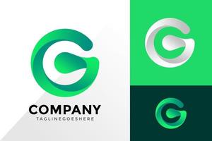 letter g kleurrijk bedrijfslogo ontwerp, merkidentiteit logo's ontwerpen vector illustratie sjabloon
