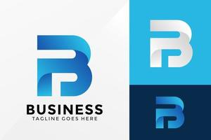 letter b bedrijfslogo ontwerp, merkidentiteit logo's ontwerpen vector illustratie sjabloon