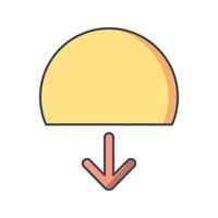 Zonsondergang Vector Icon