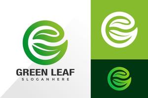 letter g groen blad logo en pictogram vector ontwerpconcept voor sjabloon