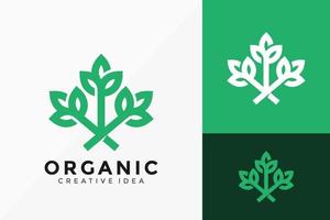 eco organische blad logo vector ontwerp. abstract embleem, ontwerpen concept, logo's, logo element voor sjabloon.