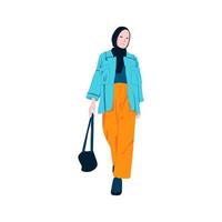 hijab vrouw illustratie vector