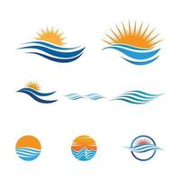 water golf pictogram vector illustratie ontwerp logo