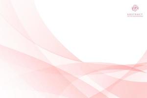 abstracte roze curve, spiraal lijnen achtergrond met kopie ruimte voor Valentijnsdag. vector