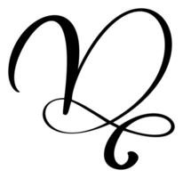 schoonschrift hand- getrokken brief d. script doopvont logo icoon. handgeschreven borstel stijl vector
