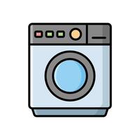het wassen machine icoon ontwerp sjabloon gemakkelijk en schoon vector