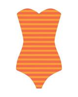 Een stukje zwempak met strepen en Nee riemen. geïsoleerd illustratie voor zomer ontwerp. vector