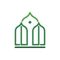 islamitische moskee ramen symmetrisch vector