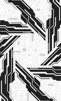 cyberpunk futuristische technologie monochroom abstract behang vector