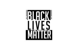 black lives matter typografie... vector