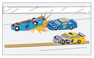 illustratieontwerp van een afbeelding van een nascar-racewagen vector